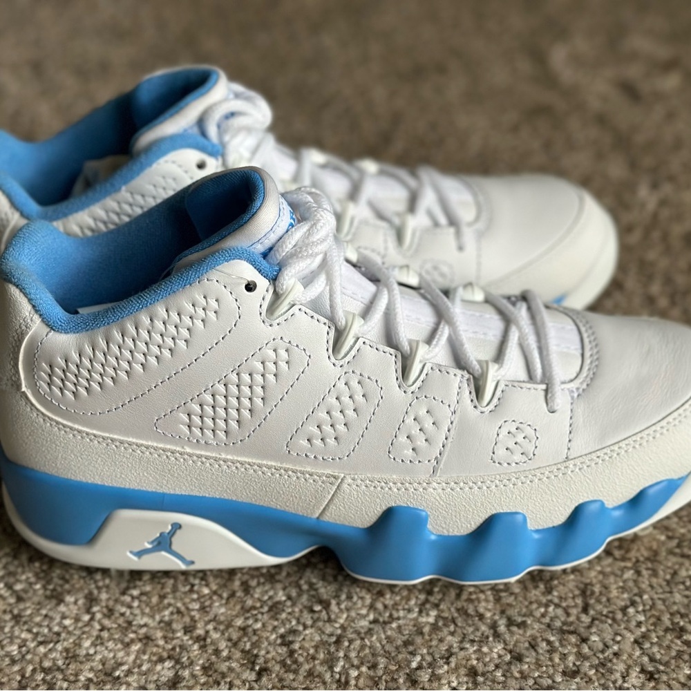 Jordan 9 Retro Low G Golf UNC University Blue White FJ5934-101  Nike  sz 7.5